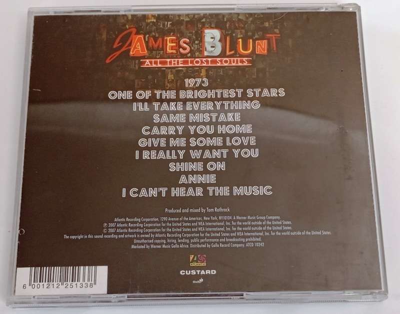 CD, James Blunt - All the lost souls - VG