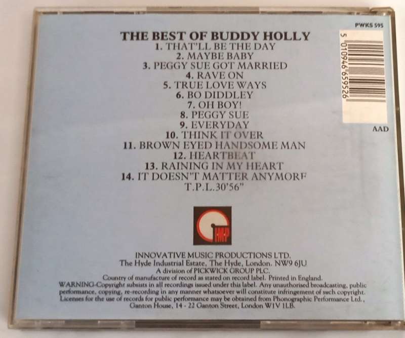 CD, The best of Buddy Holly - VG