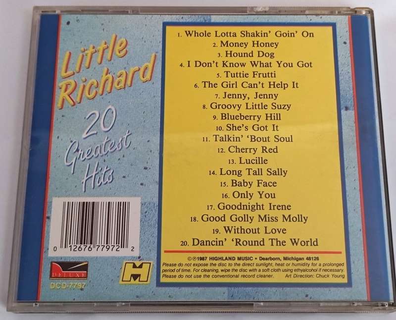 CD, Little Richard - 20 Greatest Hits - VG