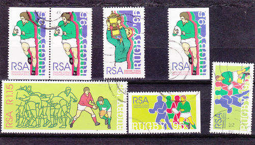 RSA - A collection of Rugby stamps