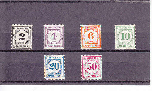 Mauritius - Postage due stamps - MH - As per photo