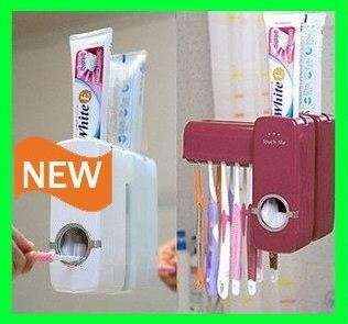 Automatic Toothpaste Dispenser + toothbrush holder SET !
