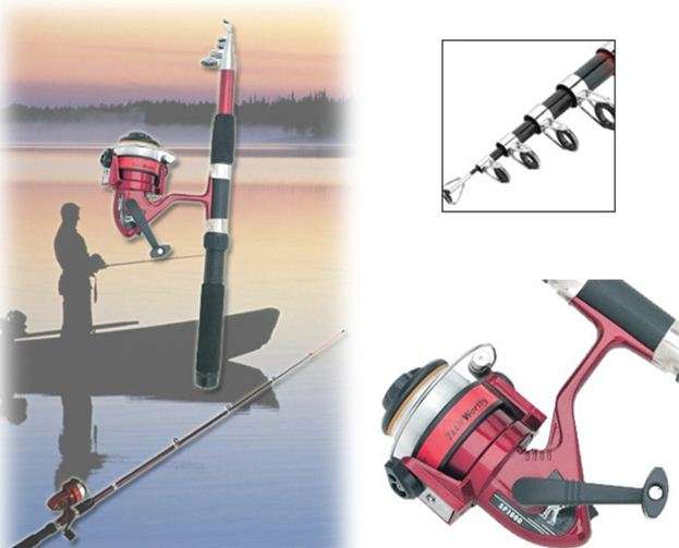 2.1m TELESCOPIC FISHING ROD SET**Just Arrived**incl Reel & Hooks & Rod