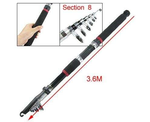 3m TELESCOPIC FISHING ROD COMBO**Just Arrived**Reel, Line, Tackle box, Hooks, Lures etc in a BAG