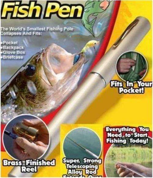 1m FISHING ROD in PEN CASE **New Arrived** Worlds Smallest Fishing Rod