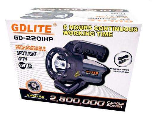 Rechargeable Search Light**New Arrival** 2 800 000 CANDLE POWER