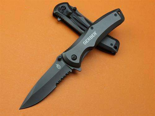 GERBER Half-serrated Quick-opening Semi Automatic Knife-Quality Guarantee**New Arrival**