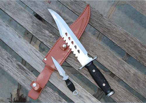 Jungle Dagger Survival Knife with Throw Knife & Sheath**New Arrival**