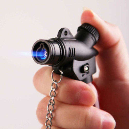 Pocket Refillable Jet Flame Butane Torch Lighter Gift