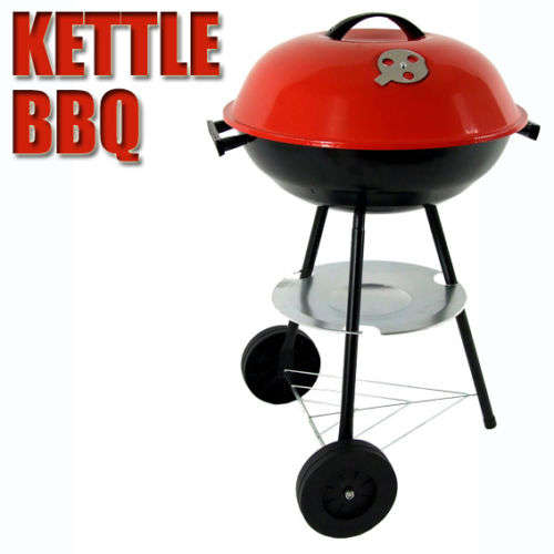 Charcoal and Wood Kettle Trolley BBQ Barbecue**NEW**