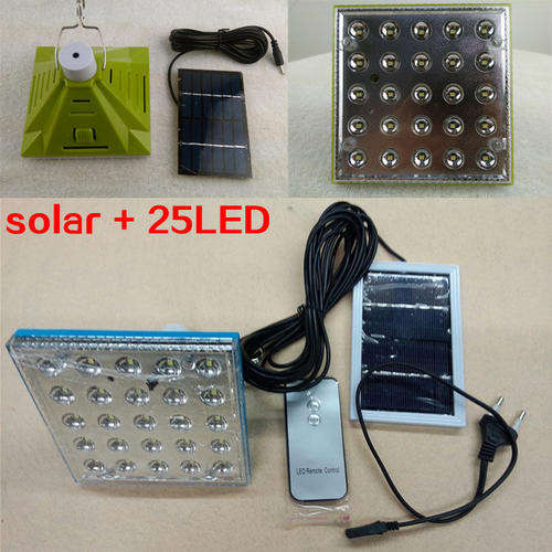 25 LED Remote control solar hanging light + solar panel**Power outages not a problem**