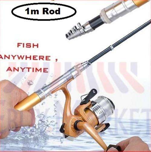 1m FISHING ROD in PEN CASE **Just Arrived** Worlds Smallest Fishing Rod