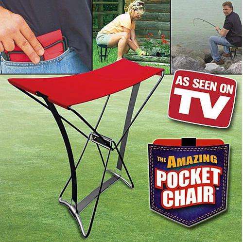 Amazing Pocket Chair ** Gardening, Beach, Camping, Fishing & More **
