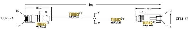 1M CAT5E FLYLEAD