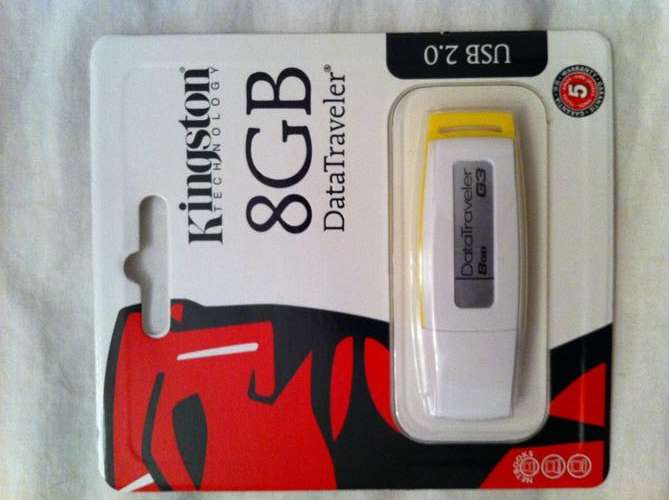 Kingston 8GB G3 DataTraveler USB Flash Drive - Brand New