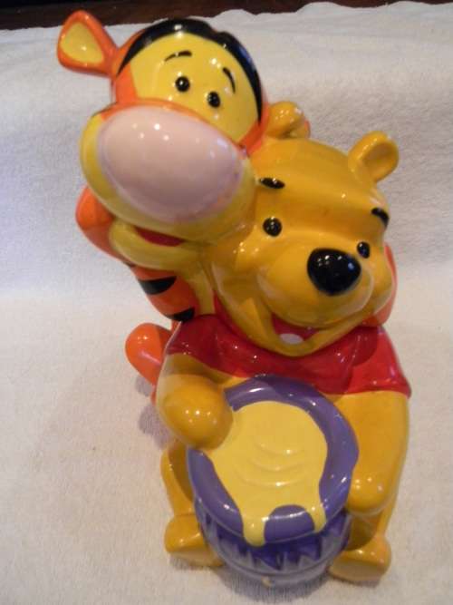 Tigger And Pooh Bear Ceramic Cookie Jar