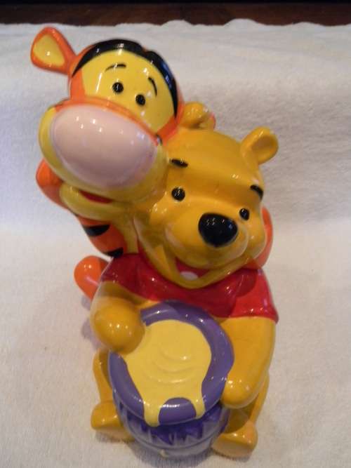 Tigger And Pooh Bear Ceramic Cookie Jar
