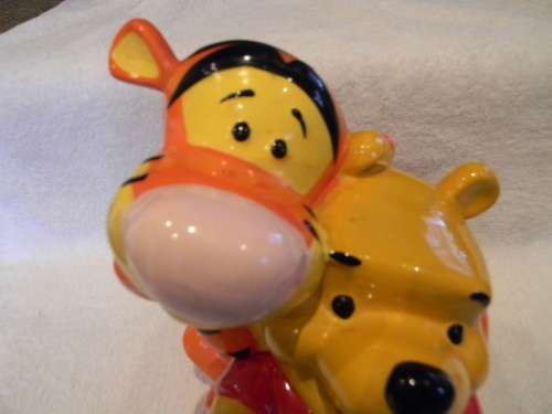 Tigger And Pooh Bear Ceramic Cookie Jar