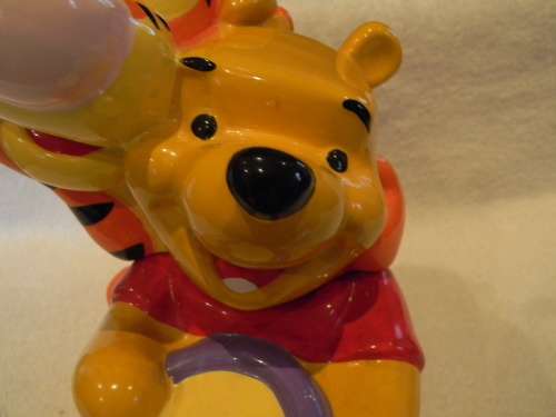Tigger And Pooh Bear Ceramic Cookie Jar