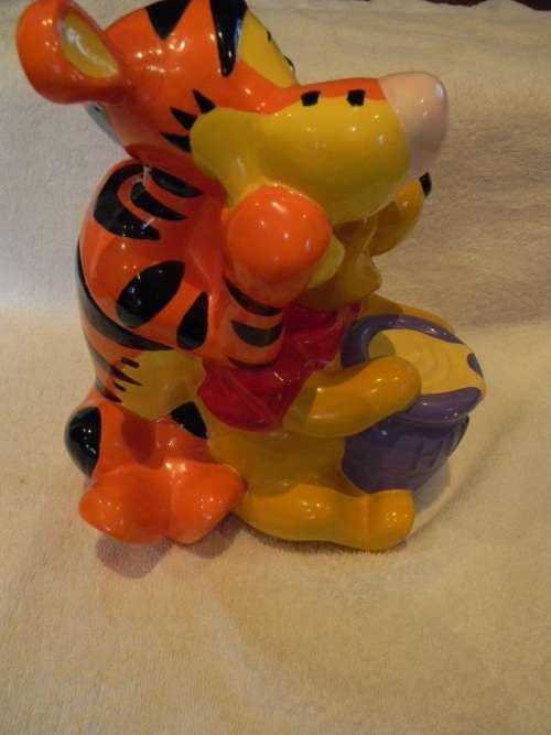 Tigger And Pooh Bear Ceramic Cookie Jar