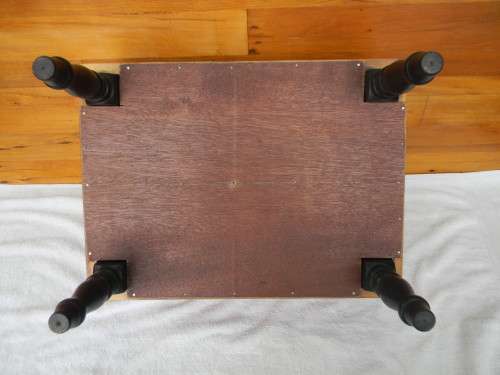 Antique Footstool With Zebra Hide Upholstery