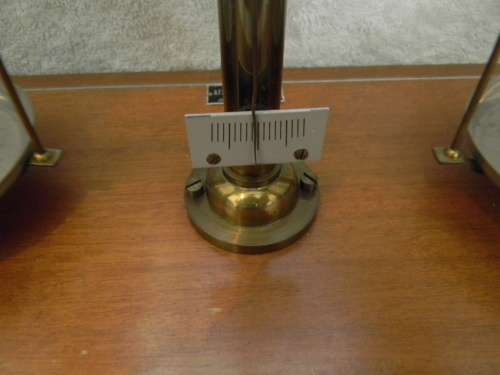 Antique Scale In Enclosed Cabinet