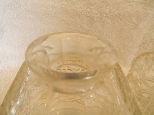 1890`s Antique Tantalus With Three Crystal Decanters