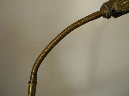 1930`s  Original Brass Shell Floor Lamp
