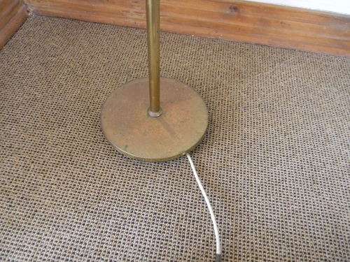 1930`s  Original Brass Shell Floor Lamp