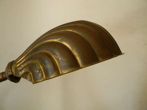 1930`s  Original Brass Shell Floor Lamp