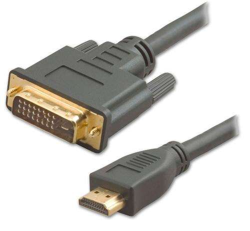 CB-DVIH15-BK HDMI MALE 1.5 CABLE DVI 24+5 MALE TO HDMI MALE