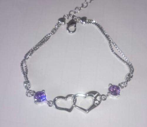 Double Heart Swarovski Bracelet