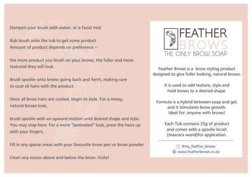 Soap Brows-Brow Soap - Feather brows