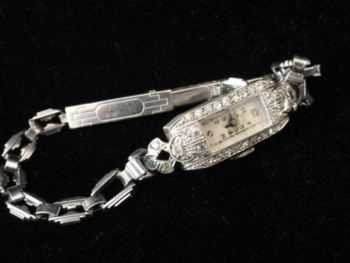 SILVER AND PASTE LADIES WATCH