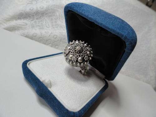 VERY ORNATE SILVER RING