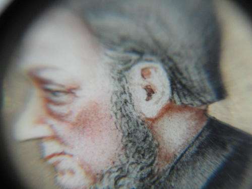 SILVER AND ENAMELL PAUL KRUGER BROOCH