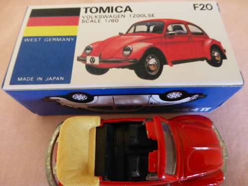 Rare Tomica Volkswagen Beetle 1/60 made in Japan. Not dinky.
