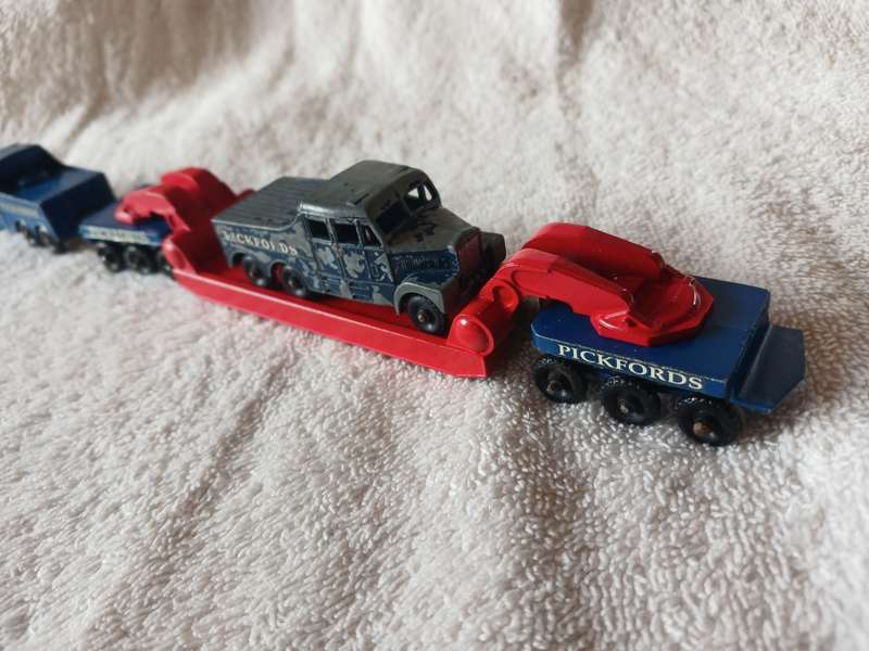 Rare 1960 Matchbox/Lesney Major pack series M6A 200 tons Scammel Pickfords transporter.