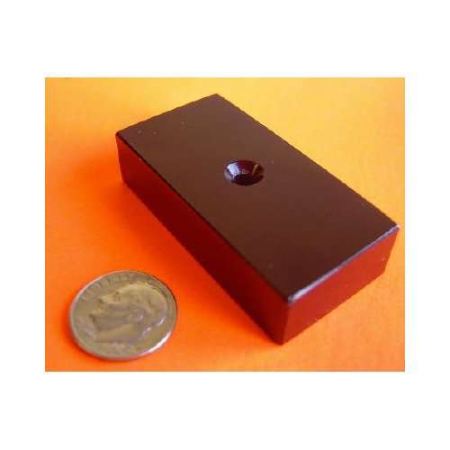 Neodymium Magnet N50 2x1x1/2" /w Hole NdFeB Rare Earth