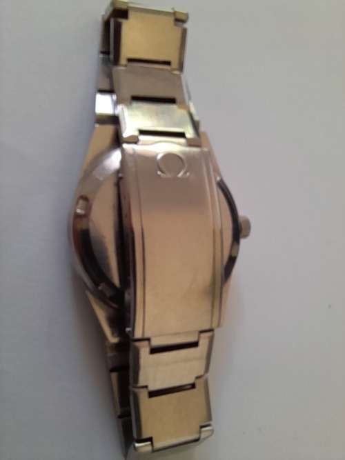 Omega Geneve Day Date auto 166.0125 stainless on Omega bracelet running nicely