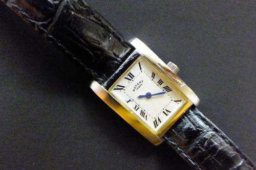 Vintage Rotary Ladies Quartz rectangular Great shape new battery