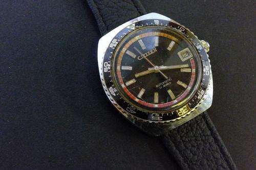 Vintage Citizen Parawater Divers automatic Stainless watch Runs fine