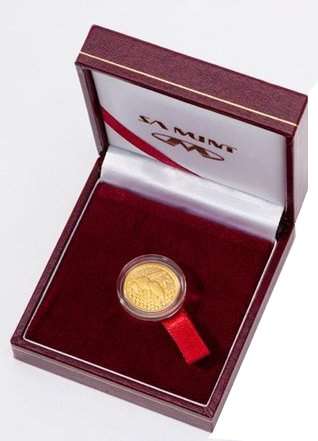 2012 Pollinators Gold 1/10th Oz R1 "African Monarch Butterfly" as issued by SA Mint