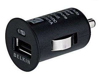 USB Car Charger for iPhone / Cellphones 1A
