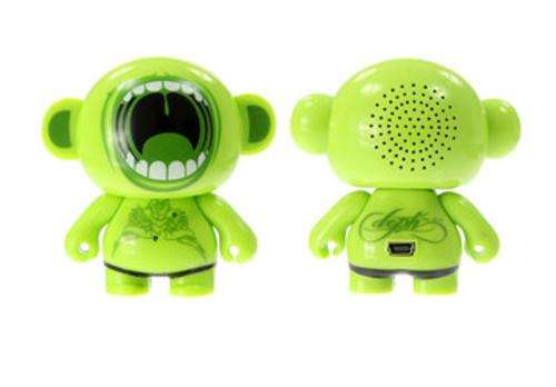 Music Monster Mini Speakers ( Green Big Mouth )