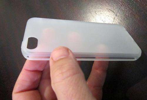 Protective Silicon Cover for iPhone 5 - Transparent Sandy Finish