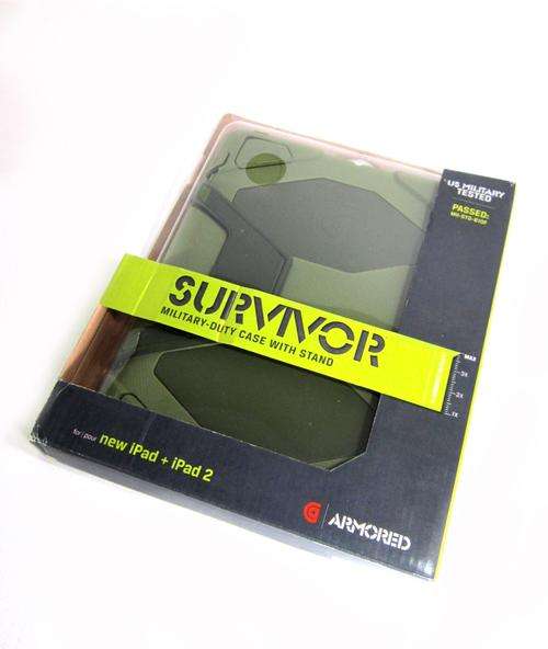 Griffin Survivor Protective Cover of iPad 2/3/4 - Military Green