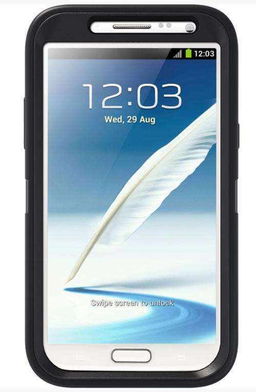 OtterBox Protective Cover for - Galaxy Note II - Solid Black