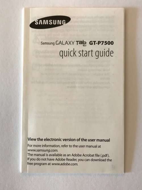 Samsung Galaxy TAB P7500