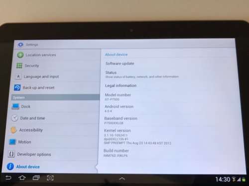 Samsung Galaxy TAB P7500